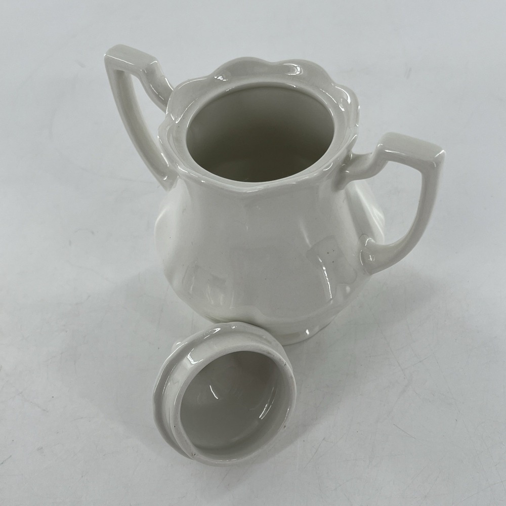 5 Meakin Heirloom Ironstone Teapot Coffee Pot Creamer Sugar Royal Staffordshire - Picture 14 of 15
